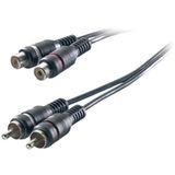 SpeaKa Professional SP-1300380 audio kabel 3 m 2 x RCA Zwart