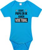 Bellatio Decorations Sssht kijken voetbal baby rompertje blauw 68