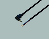 BKL DC plug (m) haaks 5,5 x 2,1mm stroomkabel met open einde - max. 7A / noir - 5 meter