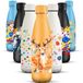 HoneyHolly Thermosfles, 500 ml, BPA-vrij, dubbelwandig, lekvrij, 18/8 roestvrij staal, voor sport, school, yoga
