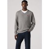 Levi's V Neck Hm Sweater Mid Tone Grey Heather Maat: S