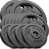 Hop-Sport Gietijzeren Halterschijven Set - 60 kg - Ø 31 mm