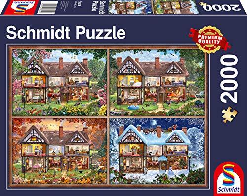 Schmidt Spiele Puzzle Schmidt Spiele Puzzel 58345 seizoenen huis, 2000 stukjes puzzel, kleurrijk