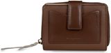 bugatti Viola Ladies Zip Wallet Cognac - Grey Lichtbruin