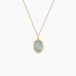Collier Veina Plaqué Or Jaune Aventurine