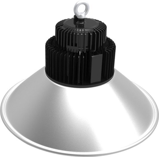 BES LED LED UFO High Bay 100W - Aigi Mania - Magazijnverlichting - Waterdicht IP65 - Natuurlijk Wit 4000K - Mat Zwart - Aluminium