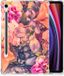 B2Ctelecom Samsung Galaxy Tab S9 Siliconen Hoesje Bosje Bloemen