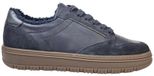 Paul Green Chaussures à lacets sportives en cuir de veau nubuck, bleu, taille 39
