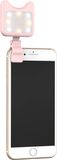 DrPhone GlowStream – LED Verlichting Voor Selfies – 9 Verschillende Lichtmodi – Oplaadbaar – Geschikt Voor Telefoon/Tablet/Laptop - Roze