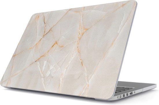 Burga Hardshell Cover Geschikt voor de MacBook Air 13 inch (2022) - Vanilla Sand