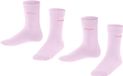 Esprit Foot Logo 2-Pack Sokken voor Kinderen - Roze - Maat 23-26