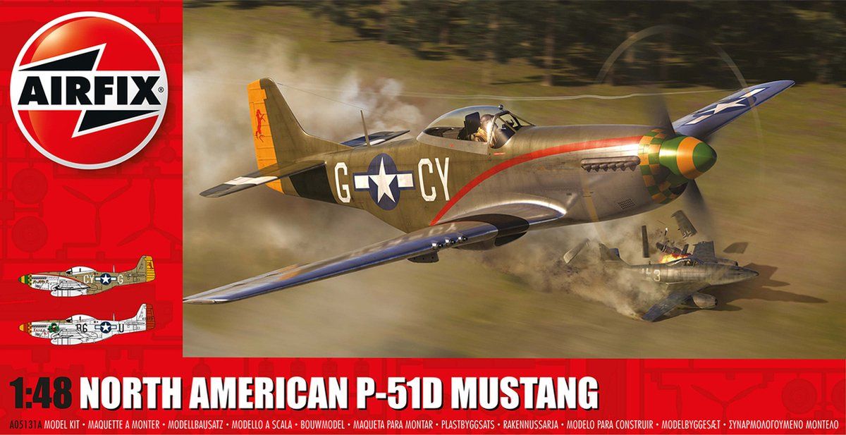 Airfix 1:48 05131A North American P-51D Mustang Plastic kit