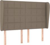 vidaXL Hoofdbord - Stof - Taupe - 147x23x118/128 cm