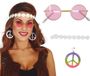 Fiestas Guirca Hippie Accessoire Set - Carnavalskleding - 3-delig