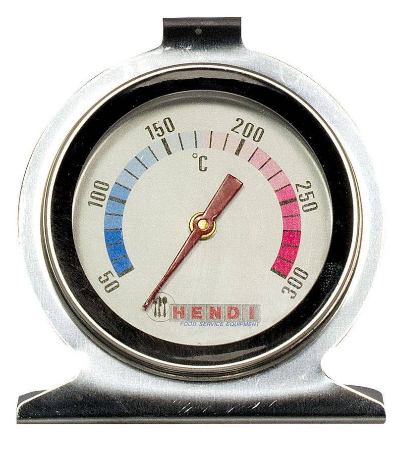 Hendi Oventhermometer 60x70 mm - RVS Behuizing - 50 tot 300°C - Ø60x H 70mm