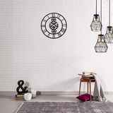 Art Homemania Art & prints mania by Homemania Klok, wandklok, zwart