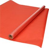 Shoppartners Bv Rollen Kraft inpakpapier - Rood - 3 stuks