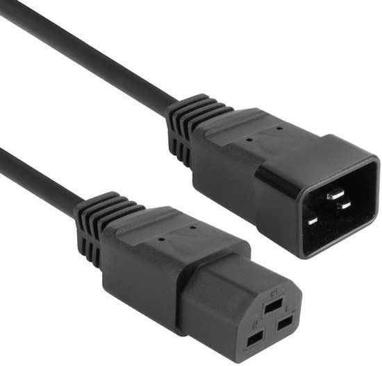 ACT Netsnoer C20 - C21 IEC60320 zwart 2,5 m AK5359