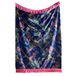 Laurence Llewelyn-Bowen Saffierblauwe bloemen deken (130 x 180 cm)