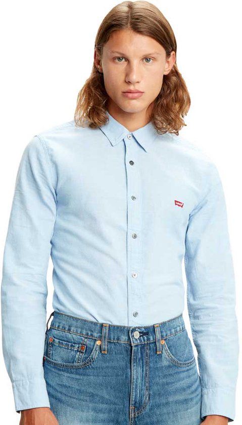 Levi's Battery Housemark Slim Fit Overhemd Heren Blauw XS