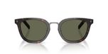 Prada Lunettes de soleil Homme Havane Géométrique Vert 52mm Polarisé