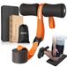 Nordic hamstring riem - Nordic curl trainer - Hamstring trainer met kniemat - Draagbaar - Belasting tot 180 kg