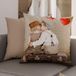PETTI Artigiani Italiani - Paar kussenslopen 60 x 60 cm van microvezel, decoratief kussen voor slaapkamer, bank, woonkamer, set van 2 kussenslopen, kus, 100% Made in Italy