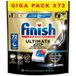 FINISH Ultimate Plus Tablettes lave-vaisselle Tout en 1 CycleSync 4 actions 72 tablettes (72 lavages)