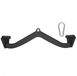 Latios Lat Pulldown Bar & Row Handle V-Bar - Cable Machine Accessory - Rubber Non-Slip Grips - For Triceps Pulldown & Biceps Curl - Back Training - Universal Cable Attachment
