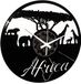 Instant Karma Clocks Wandklok Vintage Handgemaakt Platenontwerp Decoratie Reizen naar Afrika Safari Wilde Dieren