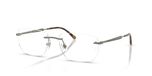Ray-Ban Rx 3768v Lunettes de vue unisexe gris rectangulaires 54mm