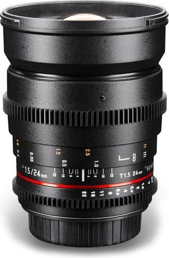 Samyang 24mm T1.5 VDSLR ED AS IF UMC Zwart