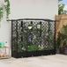 Maison Exclusive - Jardinière surélevée avec treillis et toit, noire, 203,5 x 40 x 123 cm, polypropylène