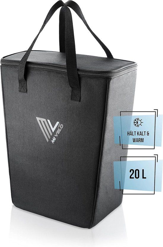 Koeltas fiets - 20L - Zwart - Achter - Opvouwbaar