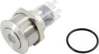 TRU COMPONENTS TC-GQ22-A-22D/B/12V/S203 Druktoets 250 V 5 A 2x uit/(aan) Moment Blauw IP65