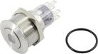 TRU COMPONENTS TC-GQ22-A-22D/B/12V/S203 Druktoets 250 V 5 A 2x uit/(aan) Moment Blauw IP65