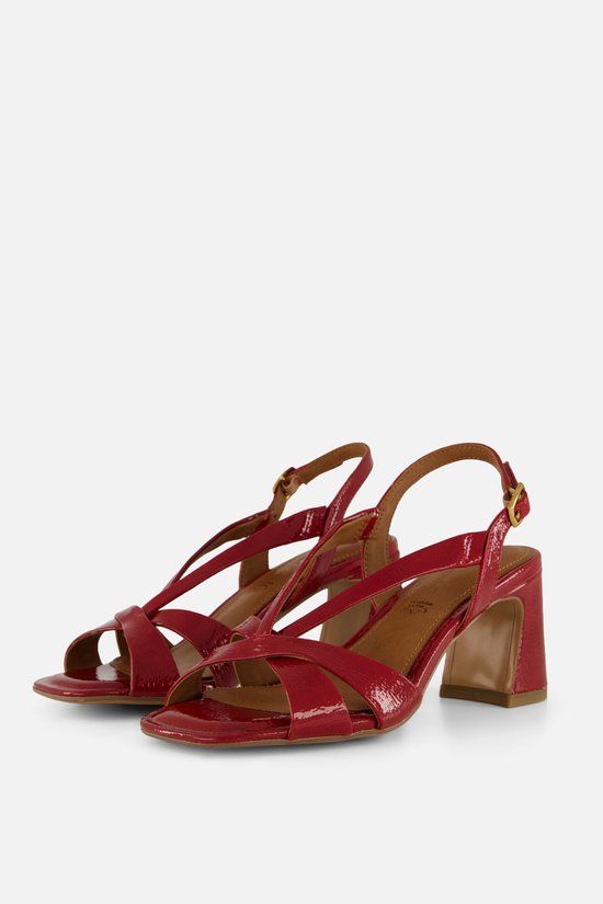 Tamaris Sandalen Met Hak Rood Synthetisch - Maat 38