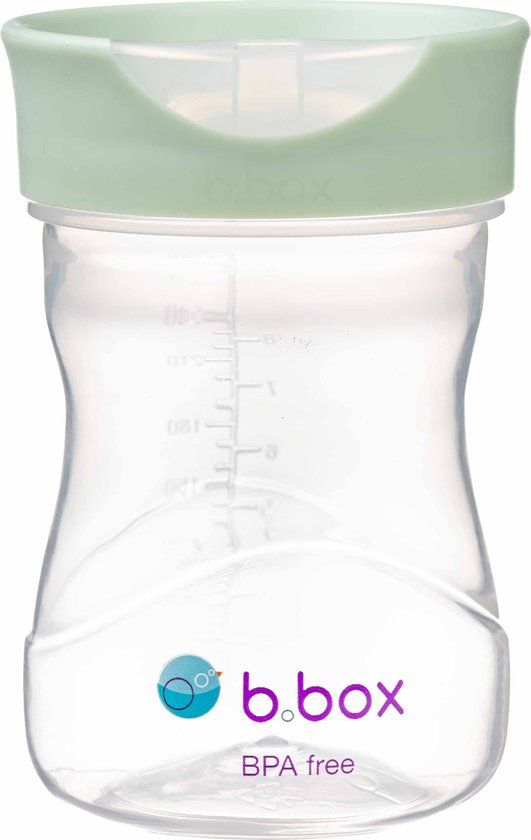 b.box Oefenbeker voor Peuters: Salie, 240 ml, BPA-vrij, Vaatwasserbestendig