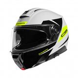 Schuberth C5 Eclipse Wit Geel Systeemhelm - Helm
