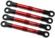 Traxxas Links de pointe, aluminium (anodisé rouge) (4) (assemblé avec rotules et inserts filetés) (1/16 slash)