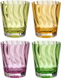 J-Line Glas - Kunststof - Mix - Doos van 4