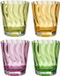 J-Line Glas - Kunststof - Mix - Doos van 4