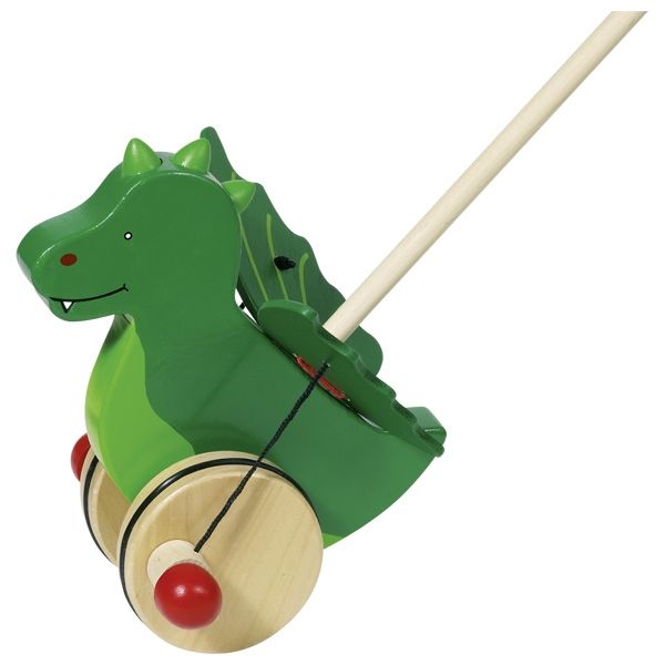 Goki 54998 Trekspeelgoed - groen - hout - 1+ jaar
