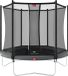 BERG Favorit Regular 270 Trampoline Op Poten - Safety Net Comfort - AirFlow Springdoek - Grijs
