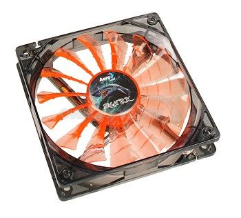 Aerocool Shark Fan Evil Black Edition 12cm - Zwart/Oranje/Transparant