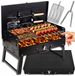 Lund London Ltd Mallette de barbecue portable pliable pour camping avec accessoires