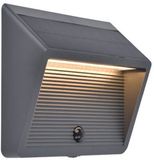LUTEC - Linko Solar wandlamp met sensor - LED - Donkergrijs