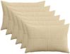 vidaXL Kussensloop 6 stuks ALMELO Grijs Groen 30 x 50 cm corduroy