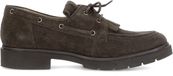 Gabor Dames Loafers Bruin Suède Blokhak