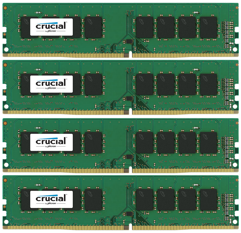 Crucial CT4K8G4DFS824A - Geheugenmodule - 32 GB (4x 8GB) - DDR4 2400MHz